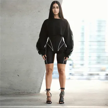 Black Skinny Playsuits for Women 2020 new Zipper High Collar Long Sleeve Casual Stripe Jumpsuits Sexy Rompers Ladies Jumpsuit
Black Skinny Playsuits for Women 2020 new Zipper High Collar Long Sleeve Casual Stripe Jumpsuits Sexy Rompers Ladies Jumpsuit