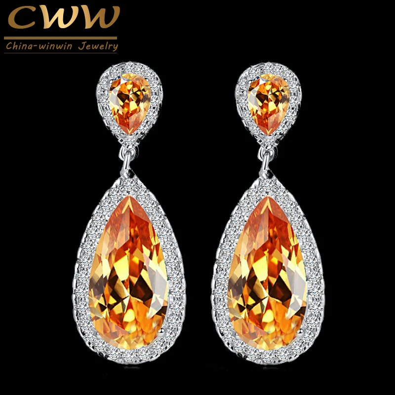 7 Color Options Classic Water Drop Design Silver Plated Champagne Gold Crystal Women Dangle Earring With CZ Stones CZ078
7 Color Options Classic Water Drop Design Silver Plated Champagne Gold Crystal Women Dangle Earring With CZ Stones CZ078