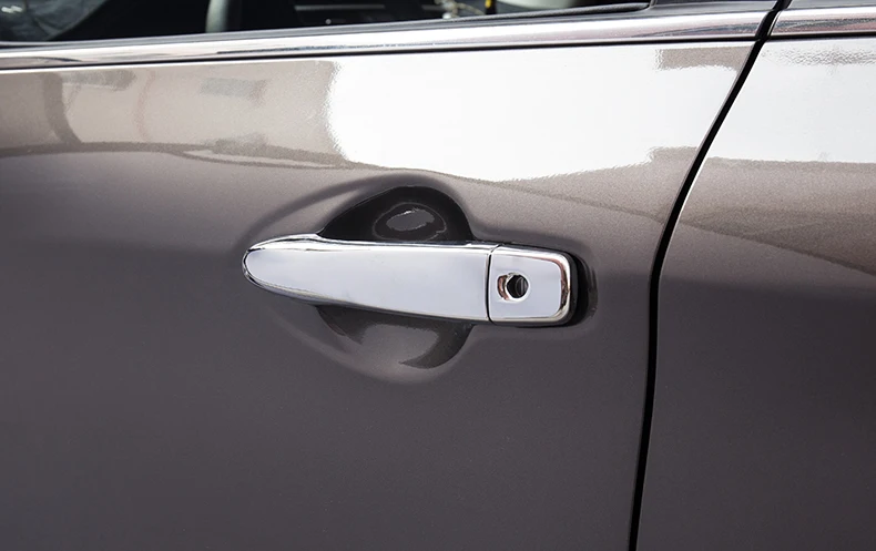 Chrome Door Knobs Caps Stainless Steel Ikey for kadjar Nissan Qashqai II j11 11//2013 />