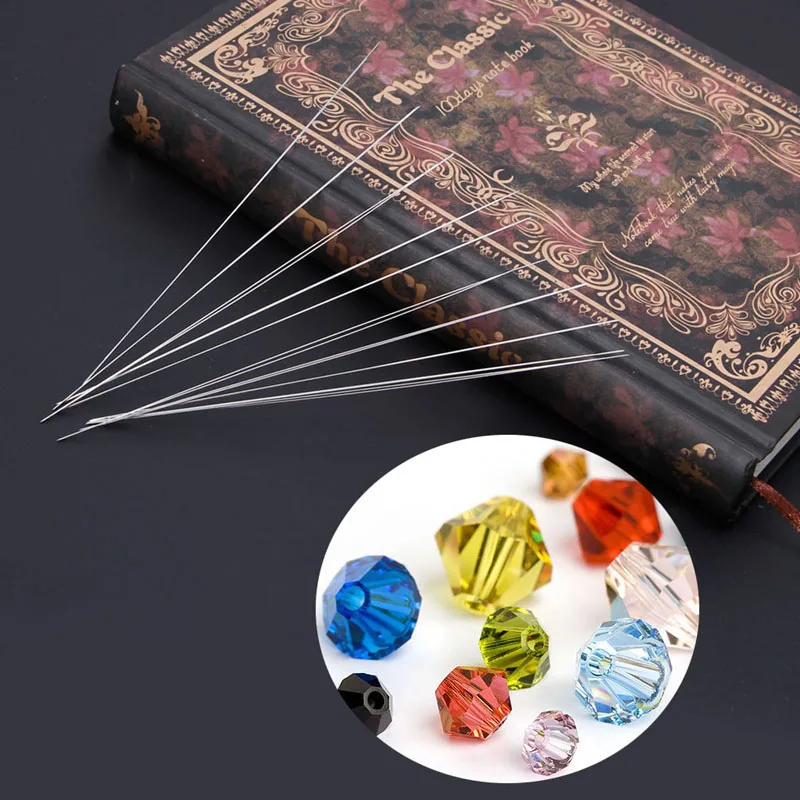 Big Eye Curved Beading Needles DIY Threading String Cord Easy Jewelry Making Tools Dull Silver Color Sewing Needles
Big Eye Curved Beading Needles DIY Threading String Cord Easy Jewelry Making Tools Dull Silver Color Sewing Needles