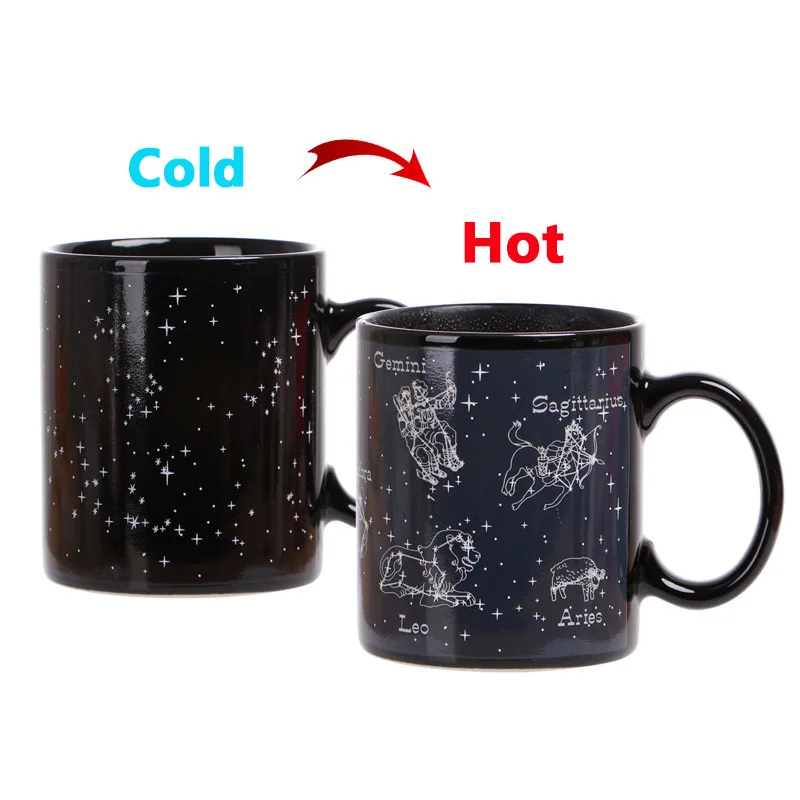 2018 Creative Magic Star Mugs 12 Constellations Mug Color Changing Mug Black Sky Cup Ceramic Coffee Tea Cup Christmas Gift Mugs
2018 Creative Magic Star Mugs 12 Constellations Mug Color Changing Mug Black Sky Cup Ceramic Coffee Tea Cup Christmas Gift Mugs