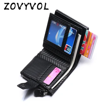 ZOVYVOL anti rfid blocking Automatic carbon fiber metal credit card case protection business aluminium minimalist PU leather men
ZOVYVOL anti rfid blocking Automatic carbon fiber metal credit card case protection business aluminium minimalist PU leather men