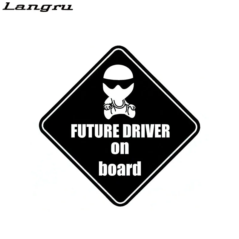 Langru Racing Future Driver Baby Stig On Board Vinyl Car Sticker Decal Decorative Accessories Jdm | Автомобили и мотоциклы