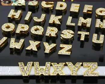 10MM DIY Alloy Gold Color Rhinestones Slide Letters 20PCS/lot " A--M Can Choose Each Letter " Fit For Charm Keychains & Bracelet
10MM DIY Alloy Gold Color Rhinestones Slide Letters 20PCS/lot " A--M Can Choose Each Letter " Fit For Charm Keychains & Bracelet