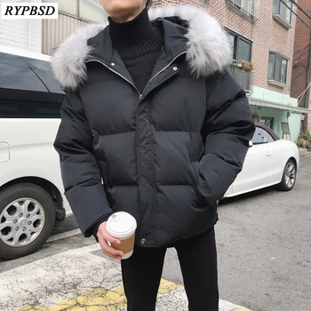 Winter Fashion Casual High Quality Fur Collar Mens Hooded Coat Thick Zipper Loose Warm Outwear Men Down Jacket Parka Men 
Winter Fashion Casual High Quality Fur Collar Mens Hooded Coat Thick Zipper Loose Warm Outwear Men Down Jacket Parka Men