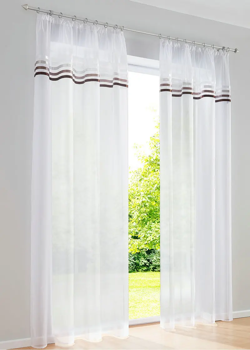 2 Panels High Density terylene Yarn Gradual Change Ribbon Style Living Room Window Curtain
2 Panels High Density terylene Yarn Gradual Change Ribbon Style Living Room Window Curtain