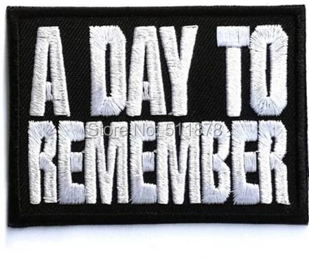 A DAY TO REMEMBER ADTR Rock Band Biker Vest Patch EMBROIDERED IRON On Patch heavy metal APPLIQUE Rock Punk Badge
A DAY TO REMEMBER ADTR Rock Band Biker Vest Patch EMBROIDERED IRON On Patch heavy metal APPLIQUE Rock Punk Badge