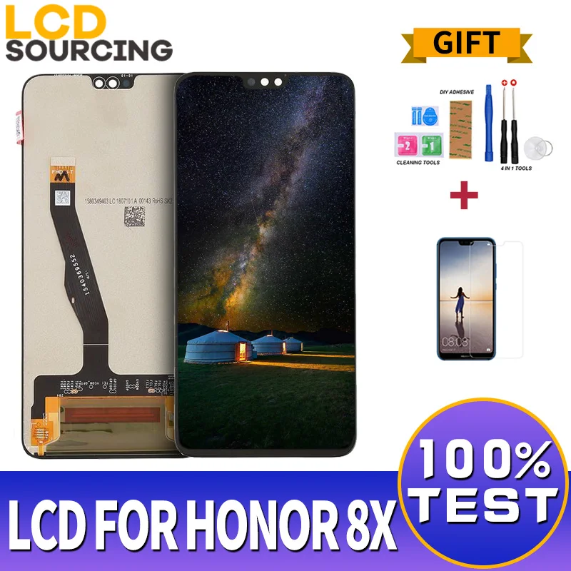 LCD Display For Huawei Honor 8X JSN-L21 JSN-L42 Touch Screen Digitizer Assembly with Frame Replacement for Honor 8 X 6.5"inch
LCD Display For Huawei Honor 8X JSN-L21 JSN-L42 Touch Screen Digitizer Assembly with Frame Replacement for Honor 8 X 6.5"inch