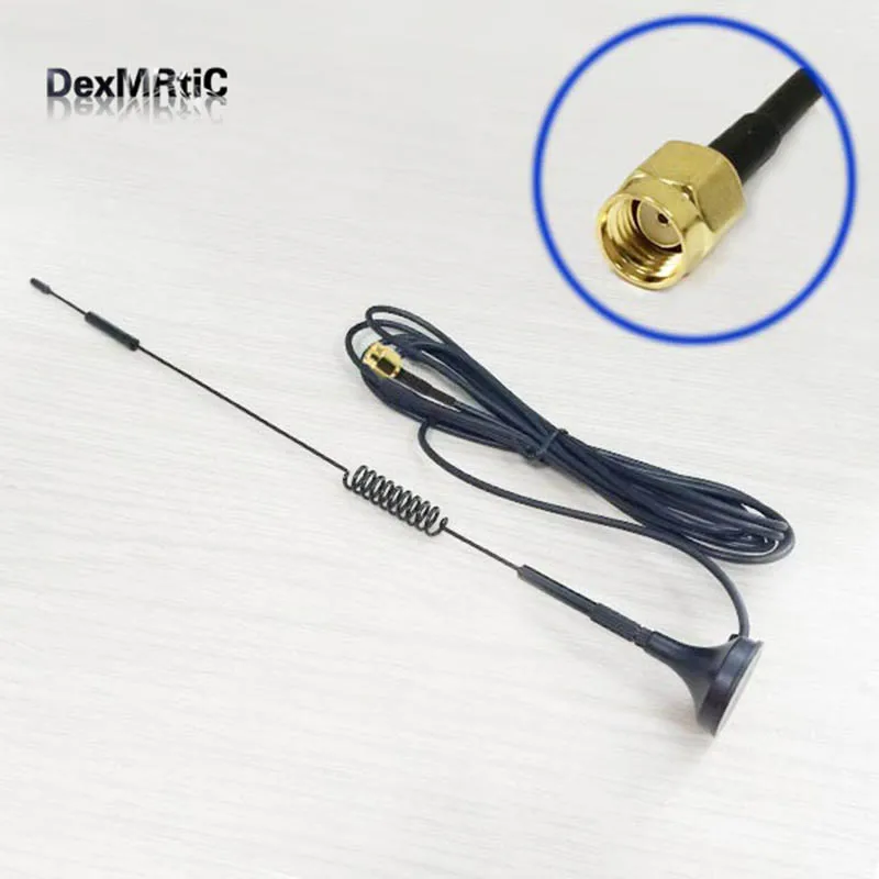1PC 2.4GHz antenna 7dBi High gain Omni WIFI Antenna Magnetic base 3M cable RP SMA Male Plug Connector #1 wifi antena booster
1PC 2.4GHz antenna 7dBi High gain Omni WIFI Antenna Magnetic base 3M cable RP SMA Male Plug Connector #1 wifi antena booster