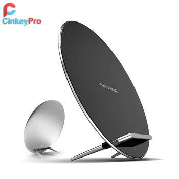 CinkeyPro QI Wireless Charger Quick Charge 2.0 Fast Charging for iPhone 8 10 Samsung S6 S7 S8 Aluminum Stand 5V/2A & 9V/1.67A
CinkeyPro QI Wireless Charger Quick Charge 2.0 Fast Charging for iPhone 8 10 Samsung S6 S7 S8 Aluminum Stand 5V/2A & 9V/1.67A