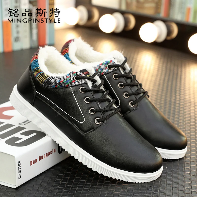 Mingpinstyle Men's Casual Shoes Winter Keep Warm Cotton Shoes Male Fashion Solid Short Plush Lace-Up Casual Shoes
Mingpinstyle Men's Casual Shoes Winter Keep Warm Cotton Shoes Male Fashion Solid Short Plush Lace-Up Casual Shoes