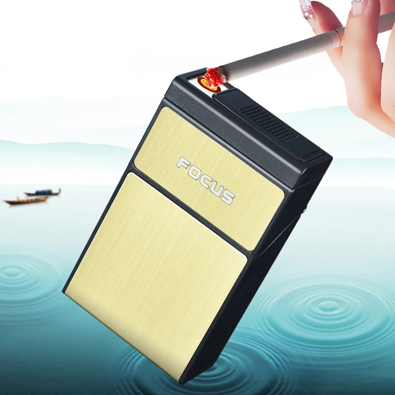 2-in-1 Cigarette Case Box Lighter for Smoking Flameless USB Rechargeable Electronic Lighter Windproof Electric Lighter
2-in-1 Cigarette Case Box Lighter for Smoking Flameless USB Rechargeable Electronic Lighter Windproof Electric Lighter