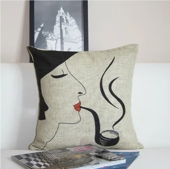 Simple Abstract Ms.pipe cushion Pillow cushion cover for office Home Decor sofa cushions 45*45cm 
Simple Abstract Ms.pipe cushion Pillow cushion cover for office Home Decor sofa cushions 45*45cm