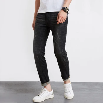 Jeans Men Men's Stretch Slim feet pants 2019 New Korean jeans Casual Wild Black jeans More sizes 28-34 36
Jeans Men Men's Stretch Slim feet pants 2019 New Korean jeans Casual Wild Black jeans More sizes 28-34 36