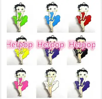 50pcs cartoon betty color mixed necklace earrings Key chain Metal Charm Pendants DIY Jewelry Making Party Gifts
50pcs cartoon betty color mixed necklace earrings Key chain Metal Charm Pendants DIY Jewelry Making Party Gifts