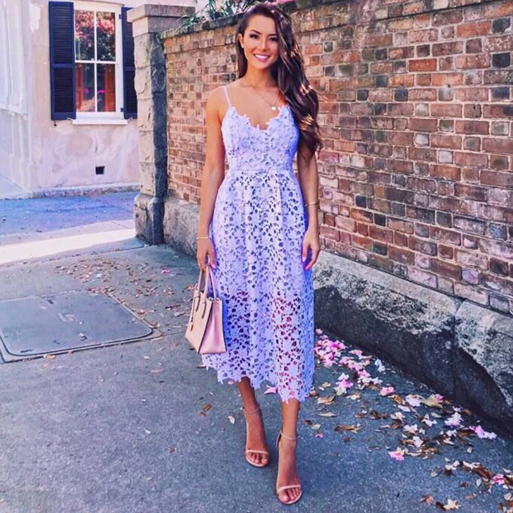 Dower Me New Summer Women Floral Lace Dress Mid-Calf Sleeveless Dress Boho beach party dress 2018 Blue Spaghetti Straps Vestido
Dower Me New Summer Women Floral Lace Dress Mid-Calf Sleeveless Dress Boho beach party dress 2018 Blue Spaghetti Straps Vestido