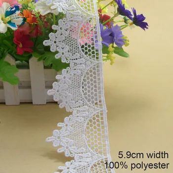 2.9cm white polyester embroidery lace french lace ribbon fabric guipure diy trims warp knitting sewing Accessories#3728
2.9cm white polyester embroidery lace french lace ribbon fabric guipure diy trims warp knitting sewing Accessories#3728