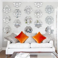 CCTV 2 SWAP SPACE selected elegant blooming lotus removable 3D wall stickers flower restaurant store home decoration R221 image