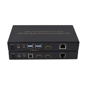 150M/500Ft Hdmi 4K Kvm Over Ip Extender Cat5E/Cat6 For 1080P Mouse Keyboard 4K 30Hz Hdmi Transmitter Receiver Kvm Rs232 Extend
150M/500Ft Hdmi 4K Kvm Over Ip Extender Cat5E/Cat6 For 1080P Mouse Keyboard 4K 30Hz Hdmi Transmitter Receiver Kvm Rs232 Extend