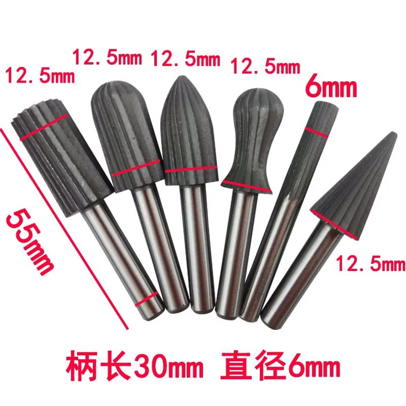 6 piece set of hard high speed steel rotary file rotary engraving knife rotary grinding head polishing wood file
6 piece set of hard high speed steel rotary file rotary engraving knife rotary grinding head polishing wood file