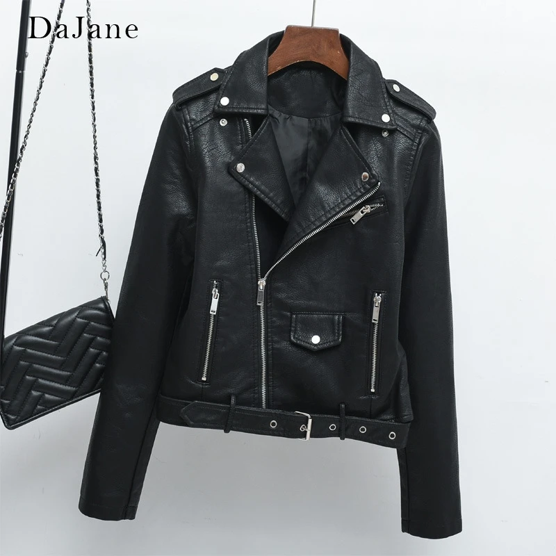 Handsome Ladies Pu Leather Jacket DaJane New Short Motorcycle Clothing Small Leather Jacket women's Clothing Colorful
Handsome Ladies Pu Leather Jacket DaJane New Short Motorcycle Clothing Small Leather Jacket women's Clothing Colorful