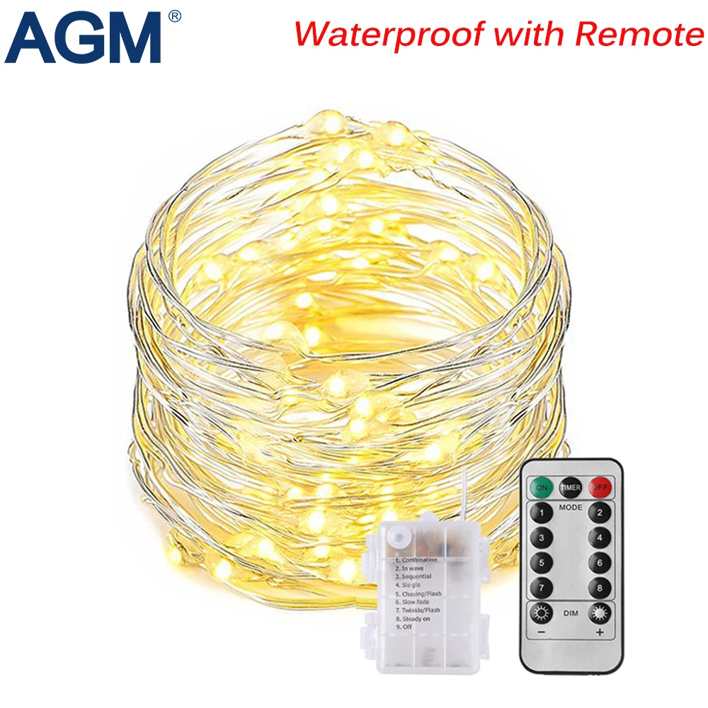 AGM LED String Garland Christmas Fairy Lights 10M 100LED Wedding New Year Decoration Light Outdoor LED Starry String Lighting
AGM LED String Garland Christmas Fairy Lights 10M 100LED Wedding New Year Decoration Light Outdoor LED Starry String Lighting