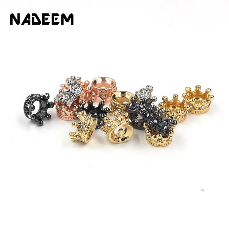 10Pcs/Lot CZ Crystal Crown Charm Beads Accessories DIY Metal Crystal Crown Spacer Beads for Bracelet Necklace Jewelry Making
10Pcs/Lot CZ Crystal Crown Charm Beads Accessories DIY Metal Crystal Crown Spacer Beads for Bracelet Necklace Jewelry Making