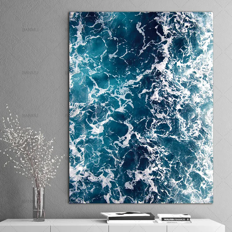 Nordic Decoration for living room pictures wall art Sea wave Landscape Canvas Painting new arrivals morden print Without Frame
Nordic Decoration for living room pictures wall art Sea wave Landscape Canvas Painting new arrivals morden print Without Frame