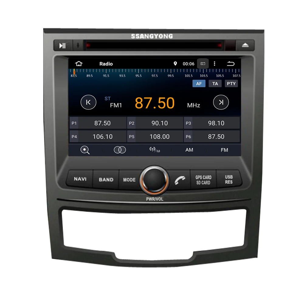 2Din Восьмиядерный 4G RAM Android 10 Автомобильный мультимедийный плеер для SSANGYONG KORANDO 2010