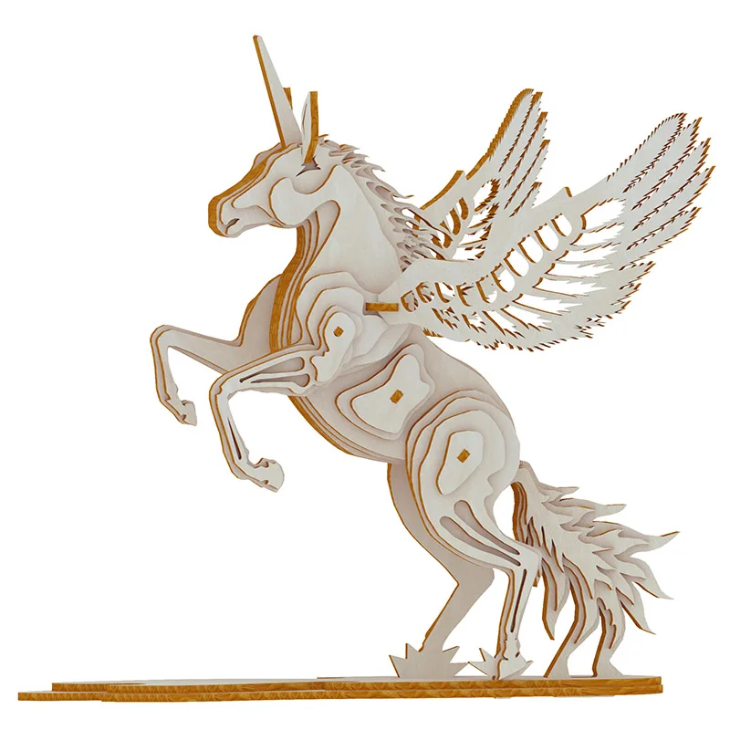 Unicorn 3D Wooden Puzzle Creative DIY Model Kits Assembly Educational Toys Gift for Girls Kids Children WP06
Unicorn 3D Wooden Puzzle Creative DIY Model Kits Assembly Educational Toys Gift for Girls Kids Children WP06
