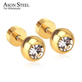 ASONSTEEL 12pairs/lot Classic Style Round Cubic Zirconia Screw Stud Earrings Brinco Party Wholesale Earring Fashion Jewelry
ASONSTEEL 12pairs/lot Classic Style Round Cubic Zirconia Screw Stud Earrings Brinco Party Wholesale Earring Fashion Jewelry