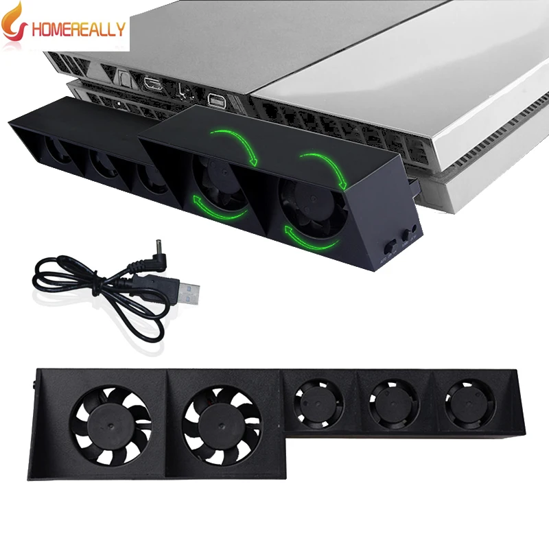 HOMEREALLY Cooling Fan PS4 Accessory For Play Station 4 Host Cooler External Turbo Temperature Control Fan For Sony Playstation4
HOMEREALLY Cooling Fan PS4 Accessory For Play Station 4 Host Cooler External Turbo Temperature Control Fan For Sony Playstation4