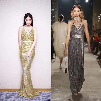 2018 Sexy dress female elegant vestido de festa fashion sequin long dresses for women summer sarafans temperament vestidos
2018 Sexy dress female elegant vestido de festa fashion sequin long dresses for women summer sarafans temperament vestidos