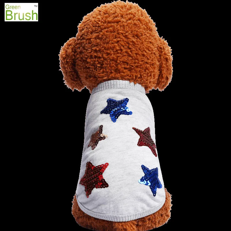 Pet Puppy Летняя майка маленькая собака Костюмы хлопковая Футболка Одежда для собак