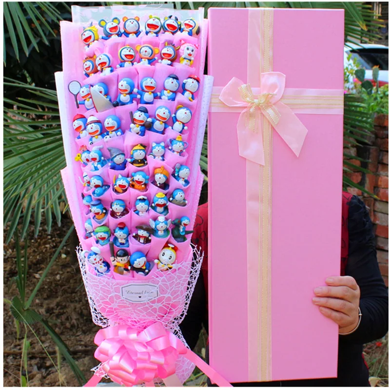 52 Pcs Different Doraemons Valentines Day Gifts Box-packed Cartoon Doll Bouquets Box Creative Handmade Rose Gift for Girl H276
52 Pcs Different Doraemons Valentines Day Gifts Box-packed Cartoon Doll Bouquets Box Creative Handmade Rose Gift for Girl H276