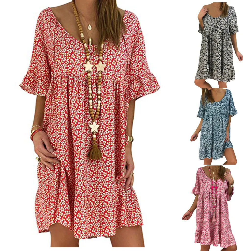 Summer Chiffon Dress Polka Dot Boho Beach Dress Vintage Ruffles Short Sleeve A-Line Party Sundress Vestidos
Summer Chiffon Dress Polka Dot Boho Beach Dress Vintage Ruffles Short Sleeve A-Line Party Sundress Vestidos