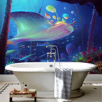 Custom Self-adhesive Bathroom Mural Wallpaper Cute Cartoon Blue Sea World Children Kids Backdrop Wall Painting Sticker Wallpaper
Custom Self-adhesive Bathroom Mural Wallpaper Cute Cartoon Blue Sea World Children Kids Backdrop Wall Painting Sticker Wallpaper