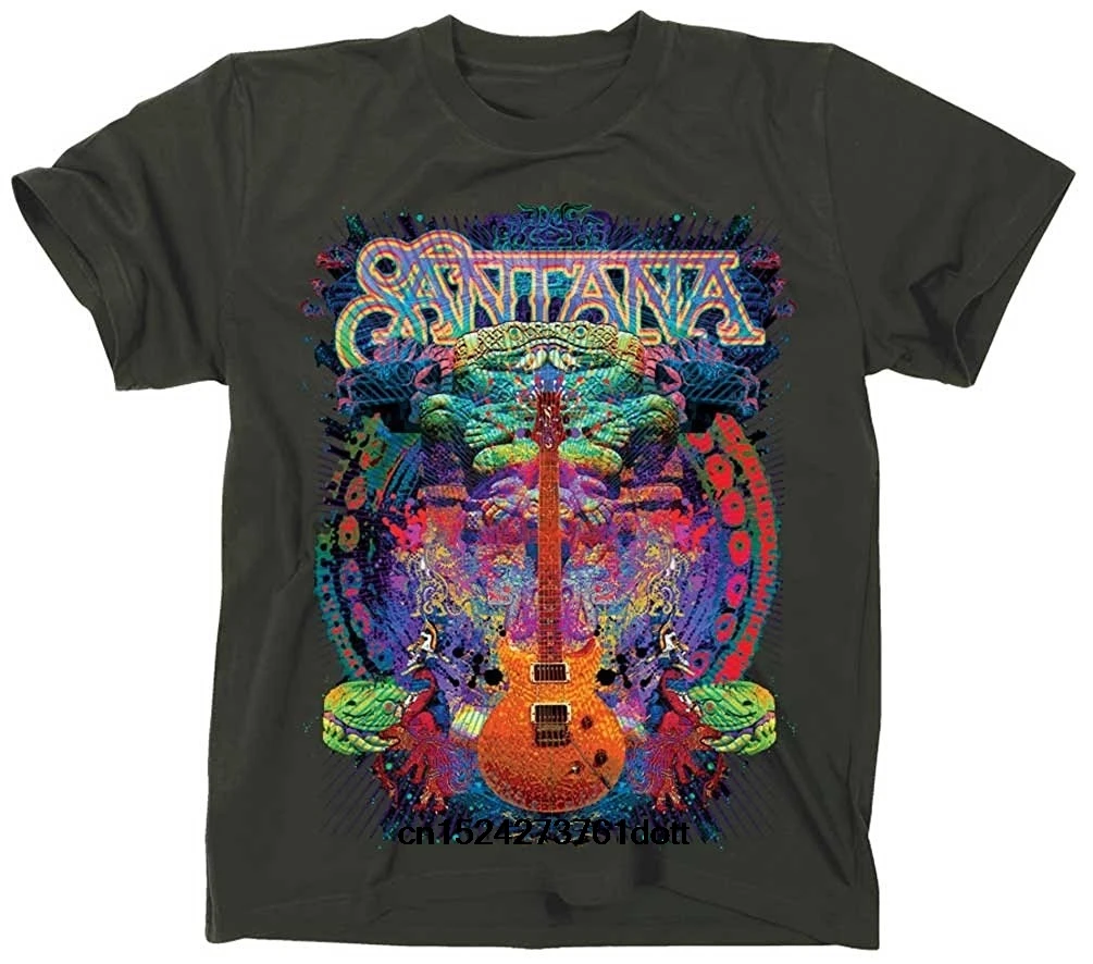Funny Men t shirt white t-shirt tshirts Black tee Santana - Mens Spiritual Soul men T-Shirt
