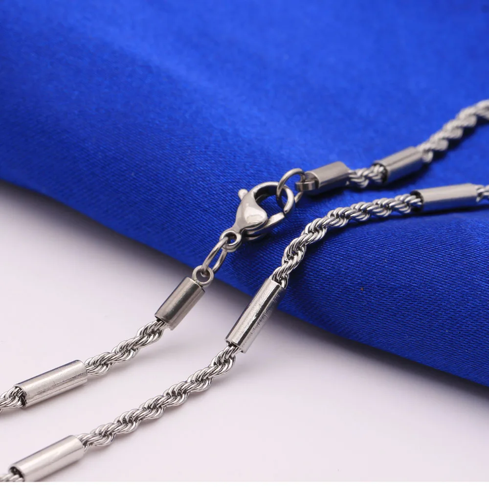 TWISTED 316L stainless steel singapore chain necklace for men punk good quality fashion linked hot jewelry accessories wholesale
TWISTED 316L stainless steel singapore chain necklace for men punk good quality fashion linked hot jewelry accessories wholesale