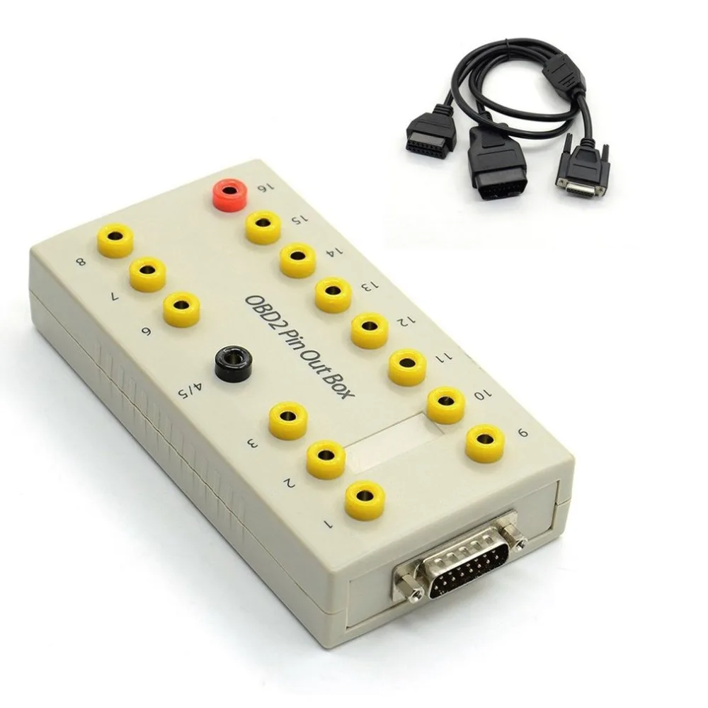 OBD2 Pin Out Box Breakout Tester Connector Auto Diagnostic Pinout Car Protocol Detector Auto Can Test Box 16 Pin Cable Supplier
OBD2 Pin Out Box Breakout Tester Connector Auto Diagnostic Pinout Car Protocol Detector Auto Can Test Box 16 Pin Cable Supplier