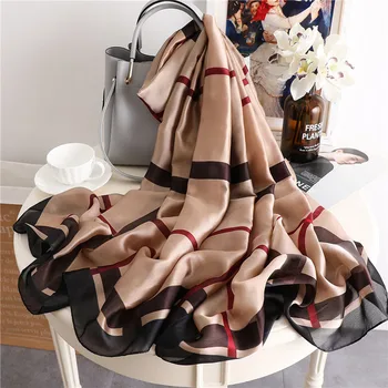 Luxury Scarf women plaid Silk Scarf Shawl Neckerchief Wraps Echarpe Autumn And Spring Scarf For Women Shawl Soft hijab Scarves
Luxury Scarf women plaid Silk Scarf Shawl Neckerchief Wraps Echarpe Autumn And Spring Scarf For Women Shawl Soft hijab Scarves