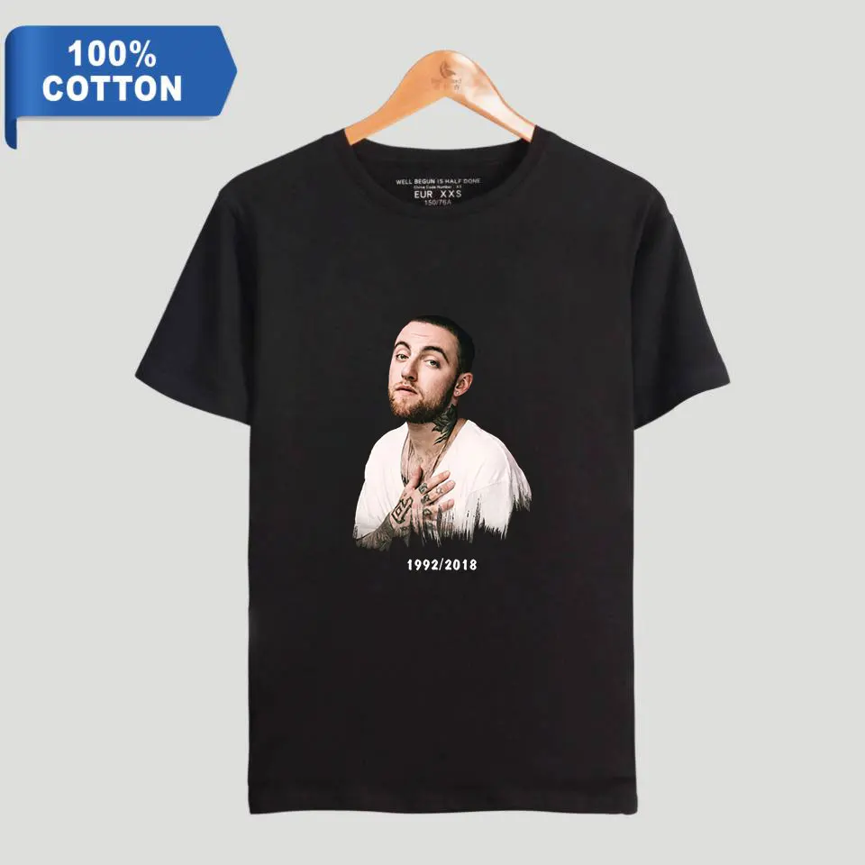 LUCKYFRIDAYF 2018 Mac Miller 100% хлопок новый альбом с коротким рукавом модные футболки для