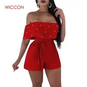 2020 Fashion Casual Women Ladies Summer Party Jumpsuits Style Off Shoulder Short Sleeve Beading Solid High Waist Jumpsuits
2020 Fashion Casual Women Ladies Summer Party Jumpsuits Style Off Shoulder Short Sleeve Beading Solid High Waist Jumpsuits