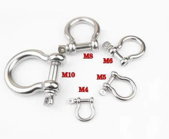 50PCS/LOT 316 Stainless Steel M6 Bow Shackle Boat Screw-Pin Anchor For Paracord Bracelet Steel Buckle Outdoor Tools
50PCS/LOT 316 Stainless Steel M6 Bow Shackle Boat Screw-Pin Anchor For Paracord Bracelet Steel Buckle Outdoor Tools