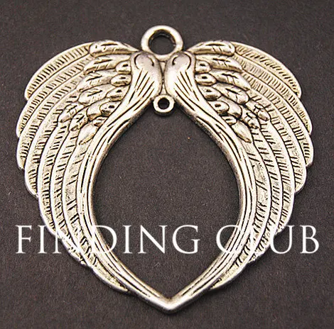 Фото 2pc 2 Colors Angel wing connector Pendant Jewelry Making DIY Metal Bracelet Necklace Findings A705/A827 | Украшения и аксессуары