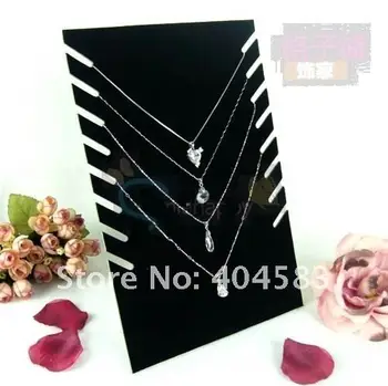 5pcs/lot Black velvet Necklace pendant Display stand holder rack tabletop display decoration holder 28*19cm
5pcs/lot Black velvet Necklace pendant Display stand holder rack tabletop display decoration holder 28*19cm