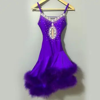 New style Latin dance costume sexy senior stones feather latin dance dress for women latin dance competition dresses S-4XL
New style Latin dance costume sexy senior stones feather latin dance dress for women latin dance competition dresses S-4XL