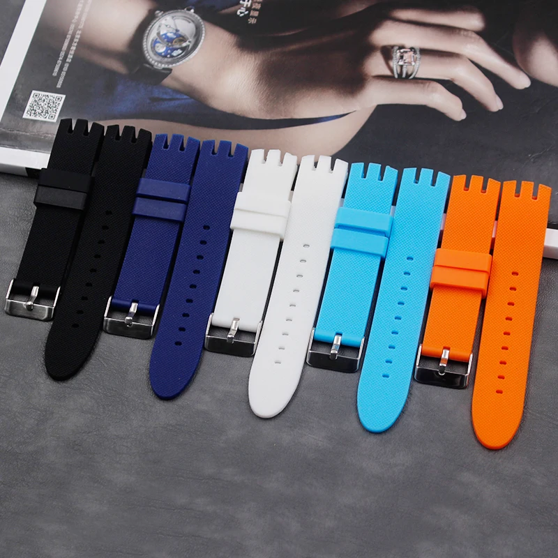 Watch accessories silicone strap 20mm men and women sports and leisure waterproof natural rubber strap buckle
Watch accessories silicone strap 20mm men and women sports and leisure waterproof natural rubber strap buckle