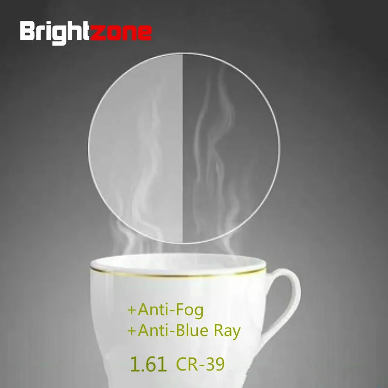 Brightzone новый анти синий свет Анти туман два в одном 1.61 CR 39 смолы зрелище Оптические