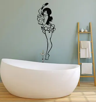 Bathroom wall stickers, vinyl wall decal shower room nude woman art deco is beautiful wall stickers YS27
Bathroom wall stickers, vinyl wall decal shower room nude woman art deco is beautiful wall stickers YS27